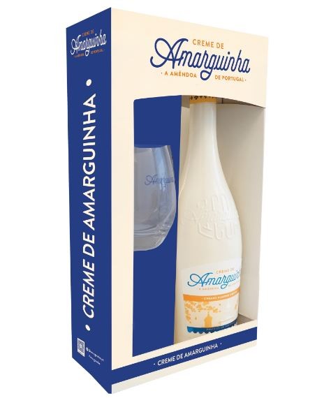 Amarguinha Bitter Almond Cream Liqueur Gift Pack – 700ml Bottle (17% ABV)