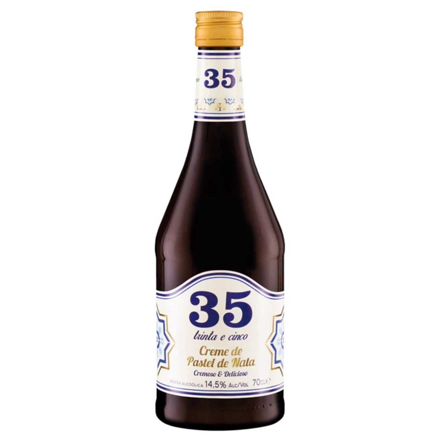 Liqueur 35 Crème Pastel de Nata – 700ml Bottle (17% ABV) | Portuguese Custard Tart Liqueur