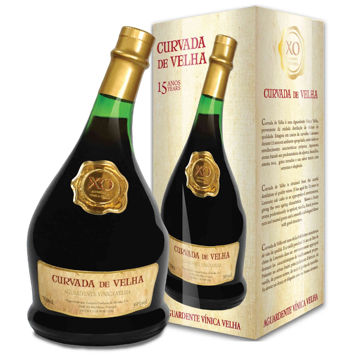 Curvada de Velha – 700ml Bottle (40% ABV) | Traditional Portuguese Aguardente