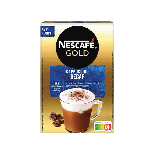 Nescafé Gold Cappuccino Decaffeinated Instant Coffee