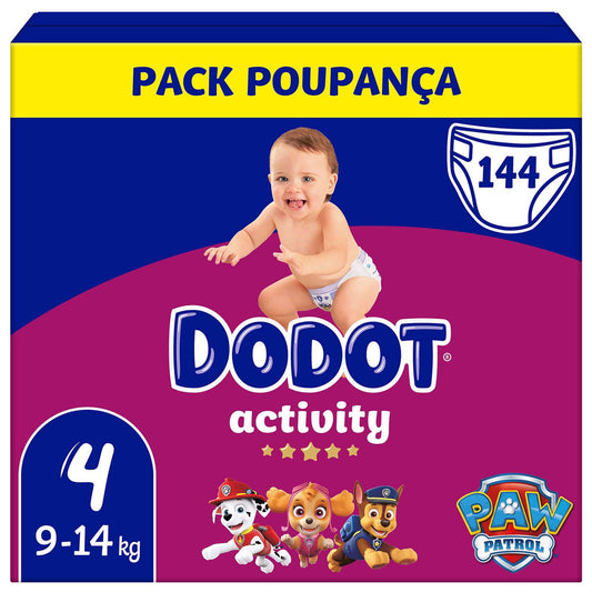 DODOT Activity 9-14kg T4 Monthly XXL Pack 144