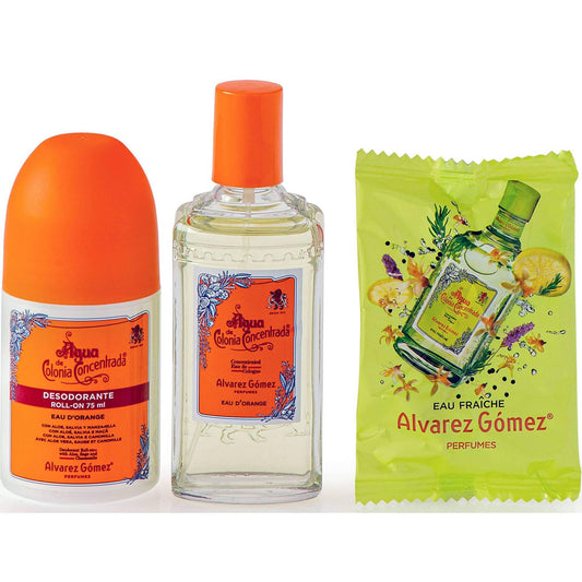 Coffret Água de Colónia Concentrada Orange e Desodorizante Alvarez Gómez