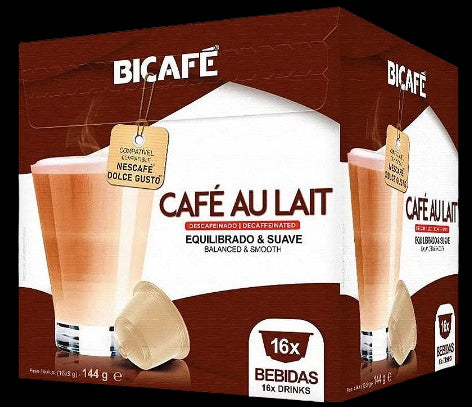 Bicafé Cafe Au Lait Decafe Dolce Gusto compatible