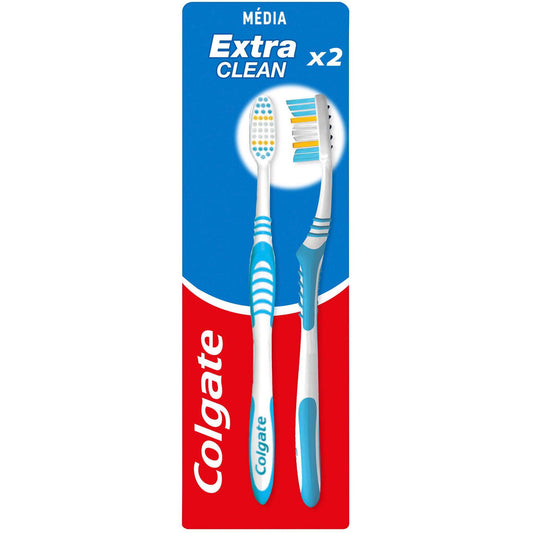 Extra Clean Medium Toothbrush Colgate  2units