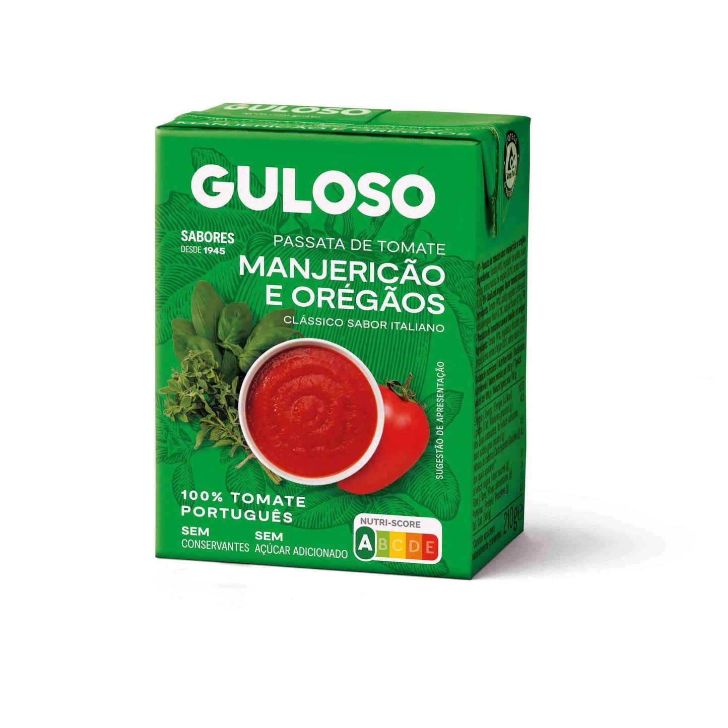 Guloso Tomato Passata with Basil and Oregano 210g