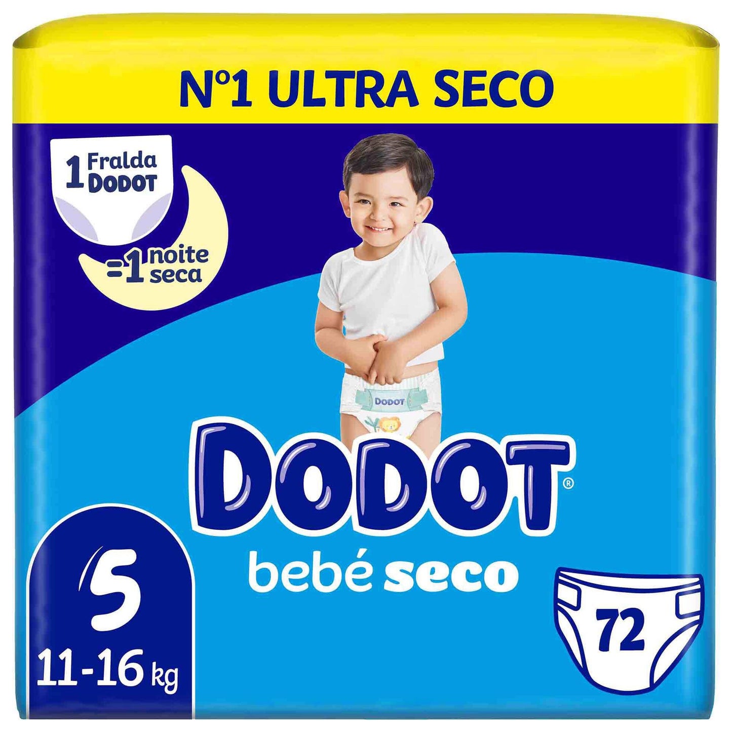 Dodot Dry Baby Diapers T5 11–16 kg – 72 Units | Reliable Dryness & Comfort for Toddlers
