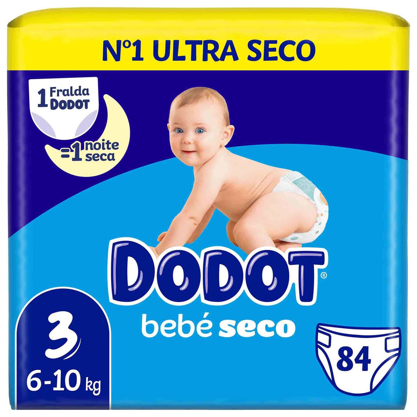Dodot Dry Baby Diapers T3 6–10 kg – 84 Units | Long-Lasting Dryness & Comfort