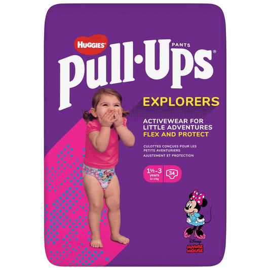 Diapers Underwear Pull Ups Girl 12-17kg 1-3 Years Huggies