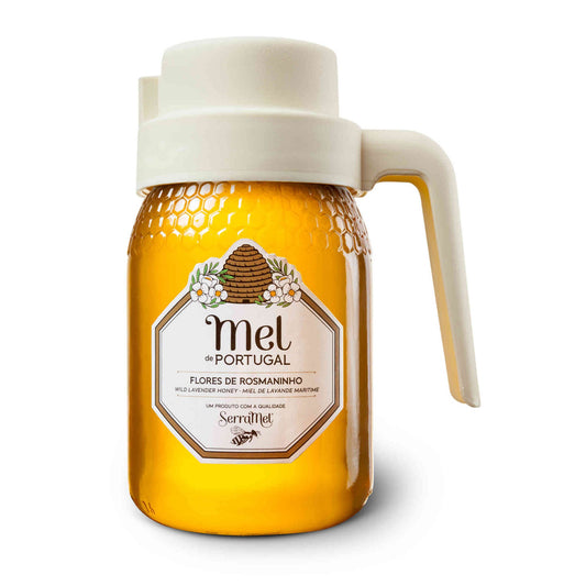 Rosemary Flower Honey with Dispenser Serramel 500g