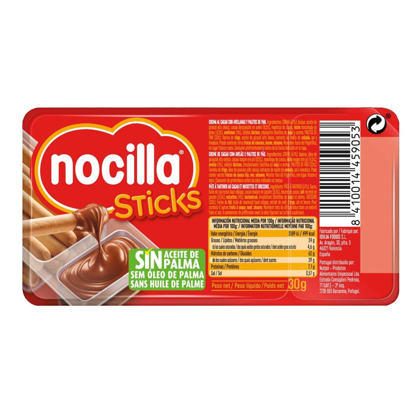 Palitos de crema Nocilla 30g