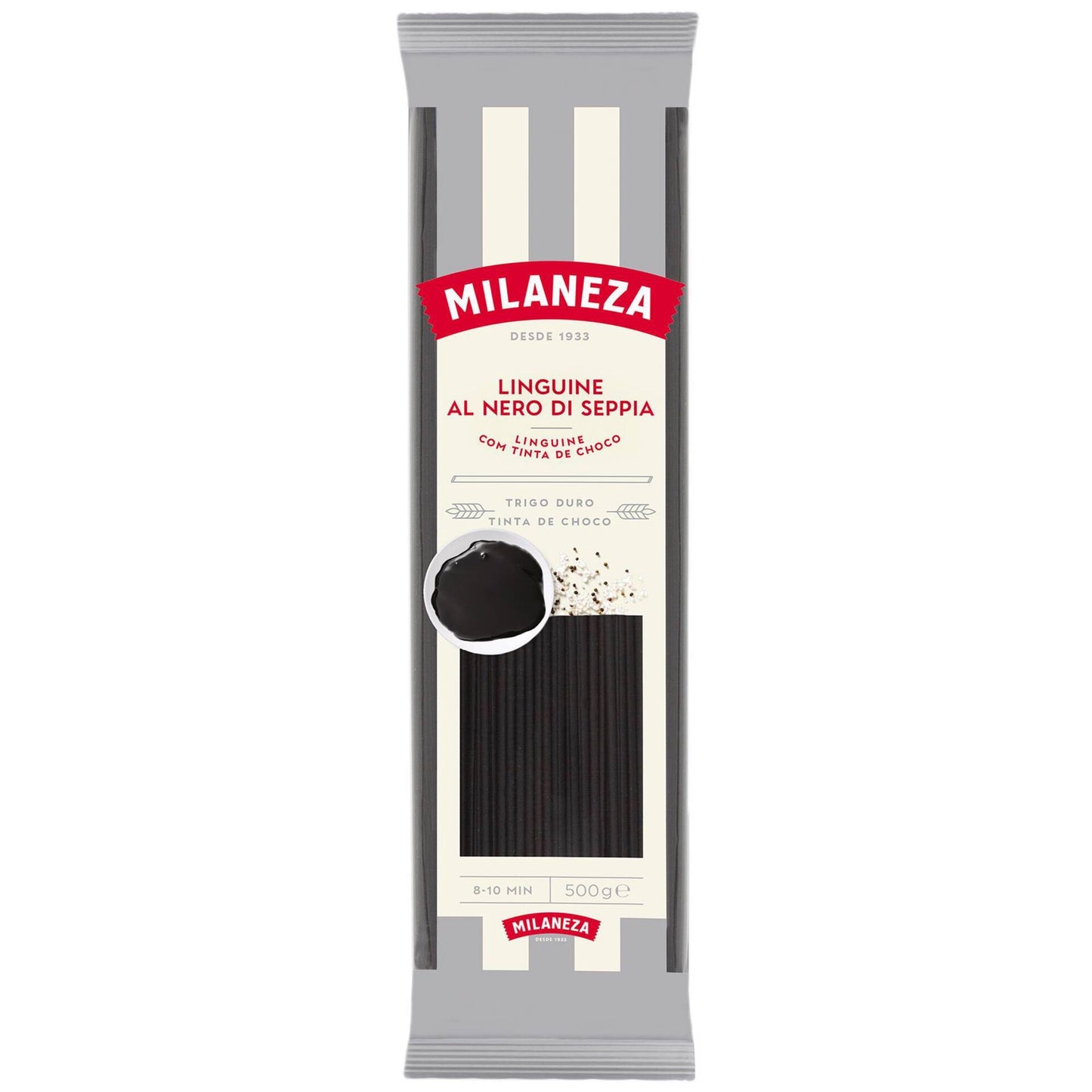 Linguini con tinta de calamar Milaneza 500g