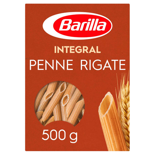 Whole Wheat Penne Rigate Pasta Barilla 500g