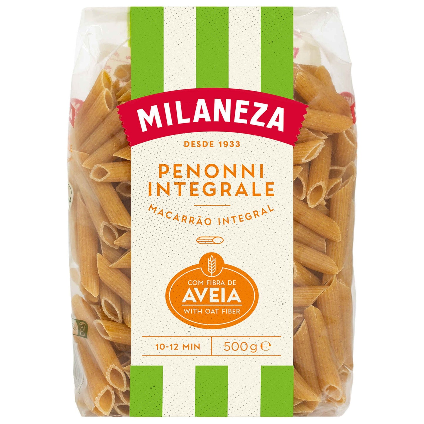 Whole Wheat Penne Pasta Milaneza 500g