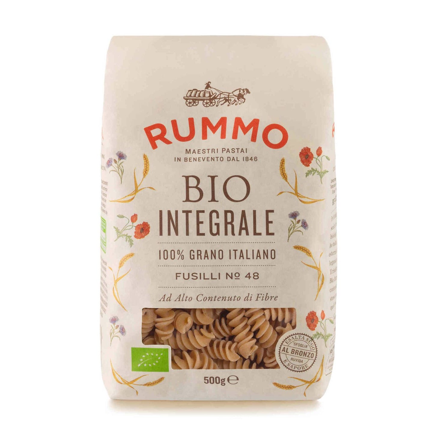 Whole Wheat Fusilli Rummo 500g