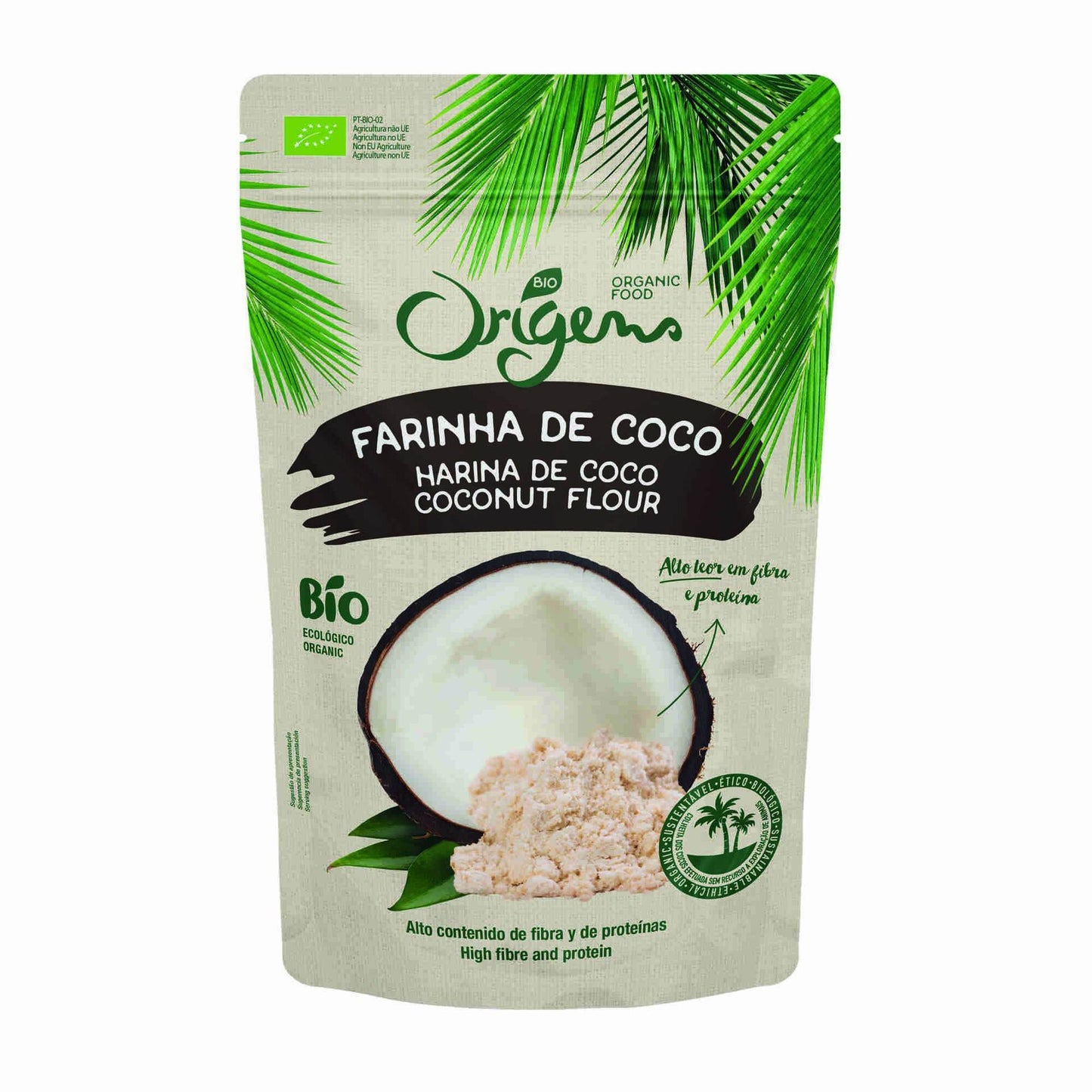 Coconut Flour Origens Bio 250g Gluten-Free