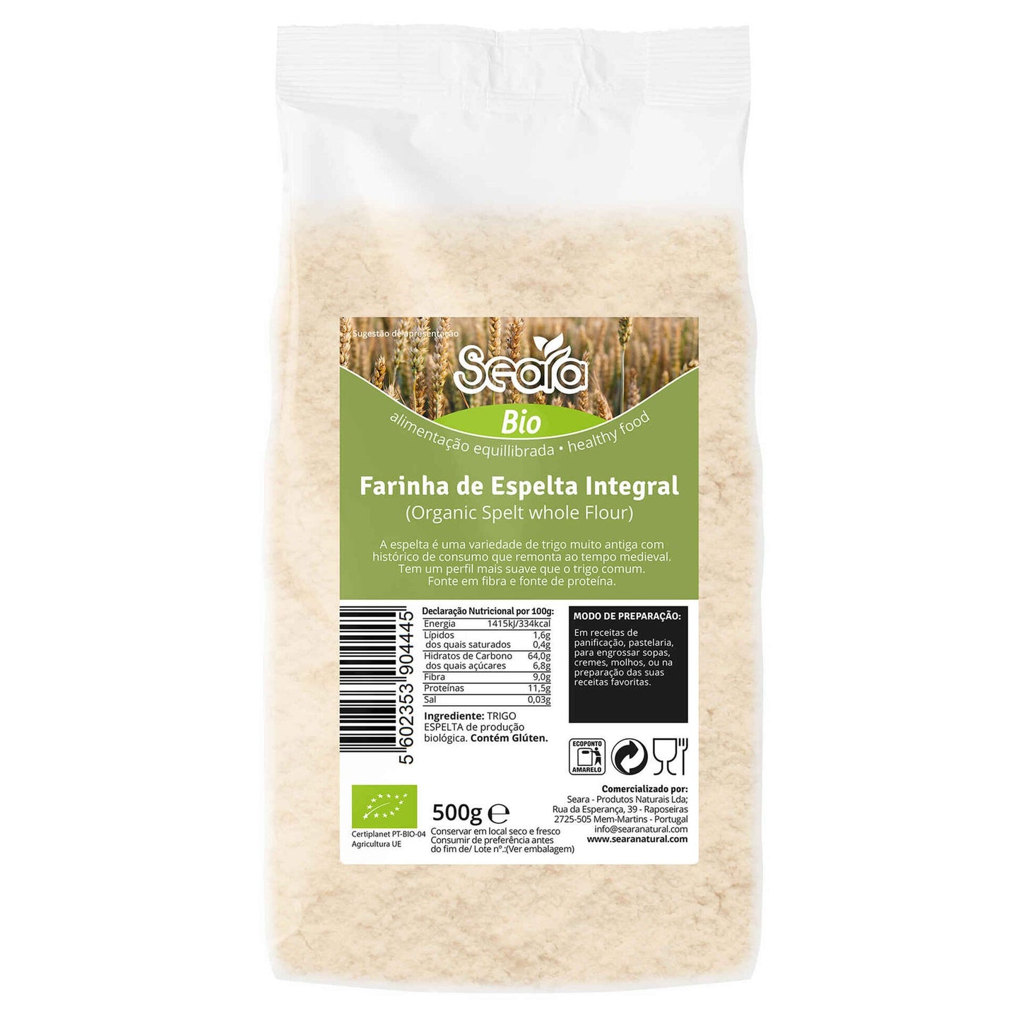 Spelt Whole grain 500g