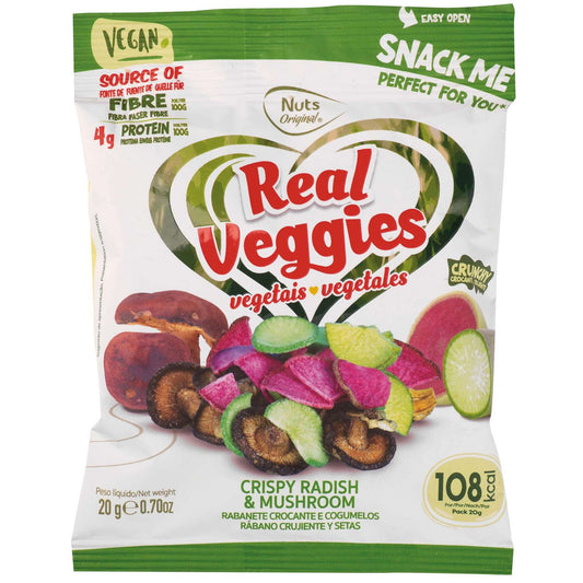 Radishes and Dehydrated Mushrooms 100% Real Veggies 25 grams