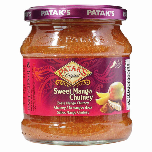 Sweet Mango Chutney Sauce in a Jar Patak's 340g