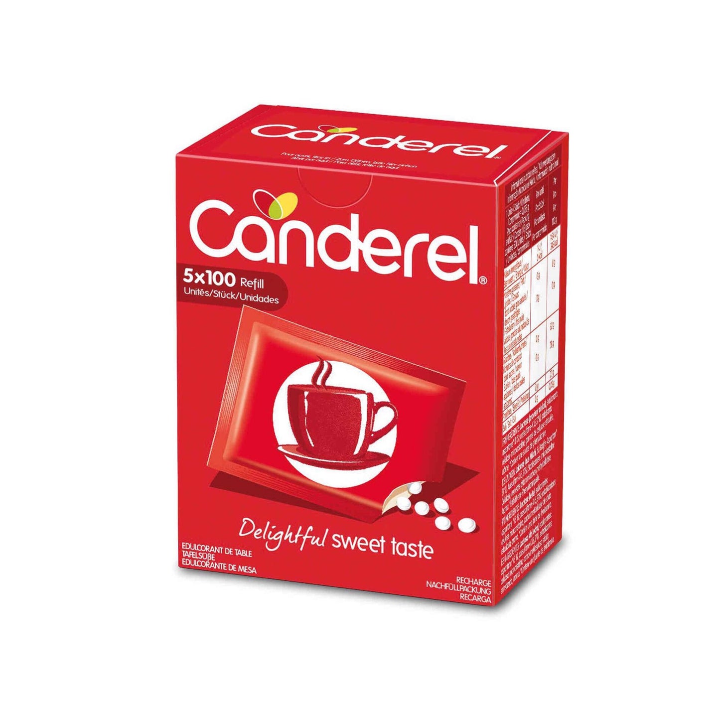 Canderel Sweetener Refill 5 packs 100 units