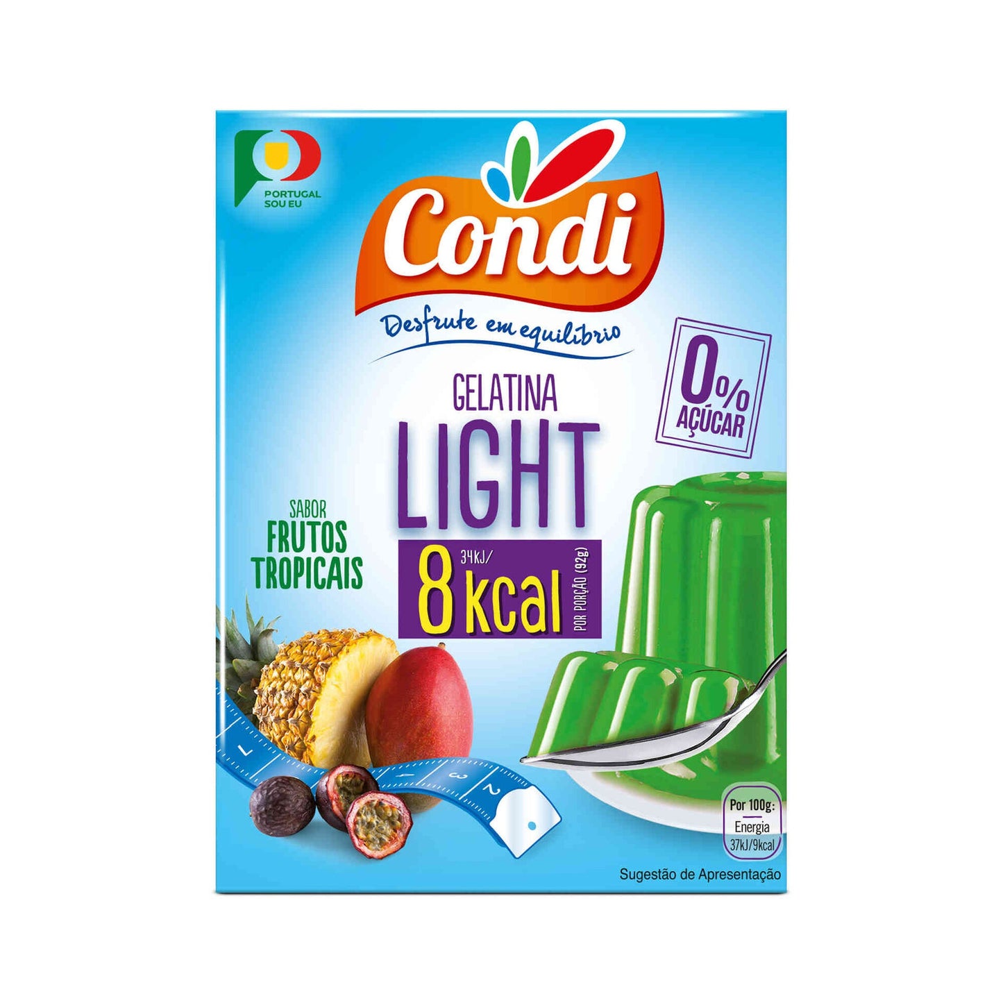 Tropical Fruit Jelly Gelatin Powder Condi 30g Zero Sugar