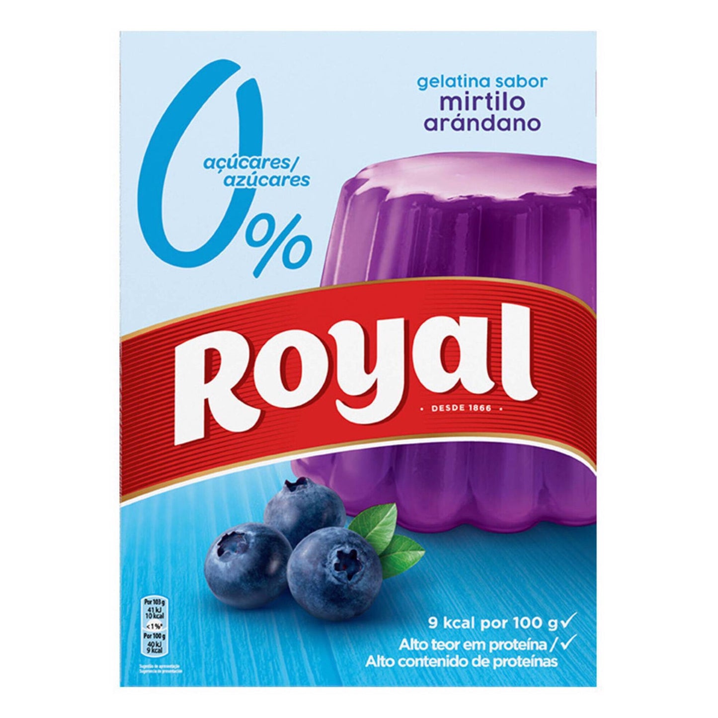 Blueberry Gelatin Royal 31g Zero Sugar