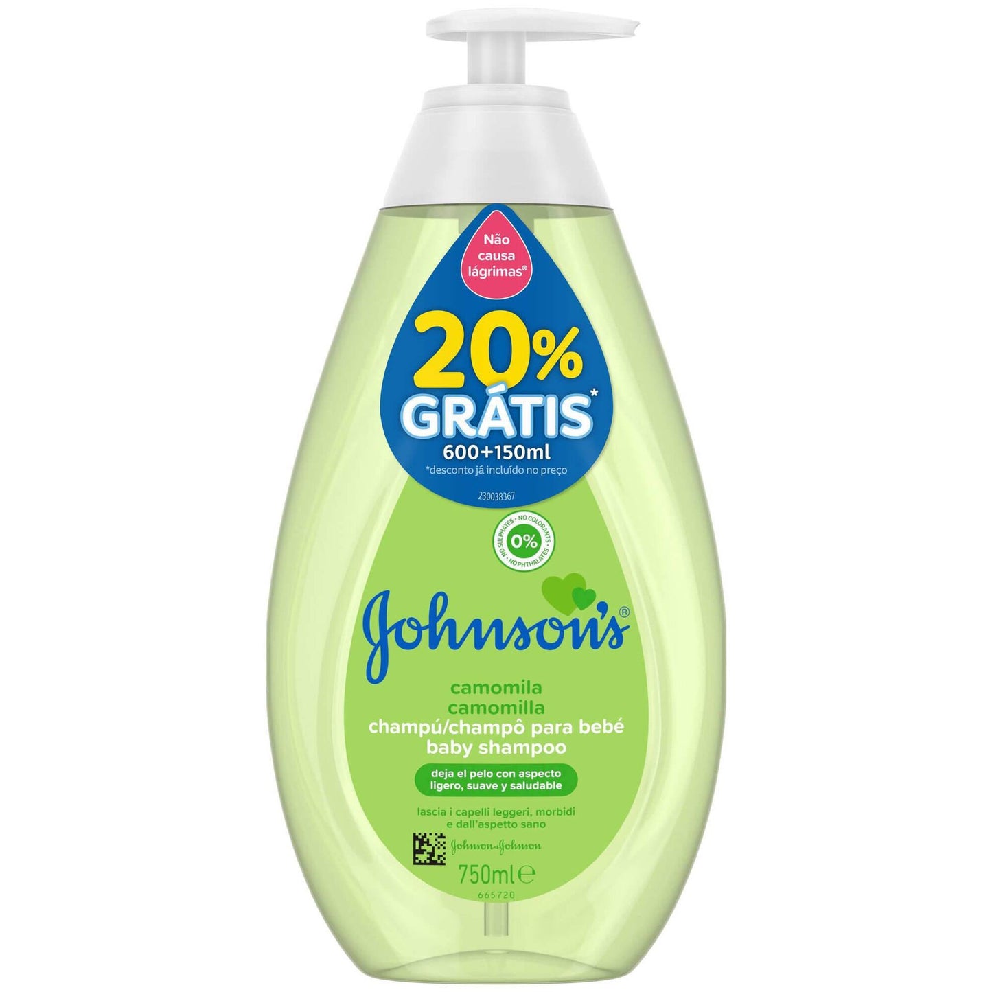 Kamillenshampoo Johnson's Baby 750ml