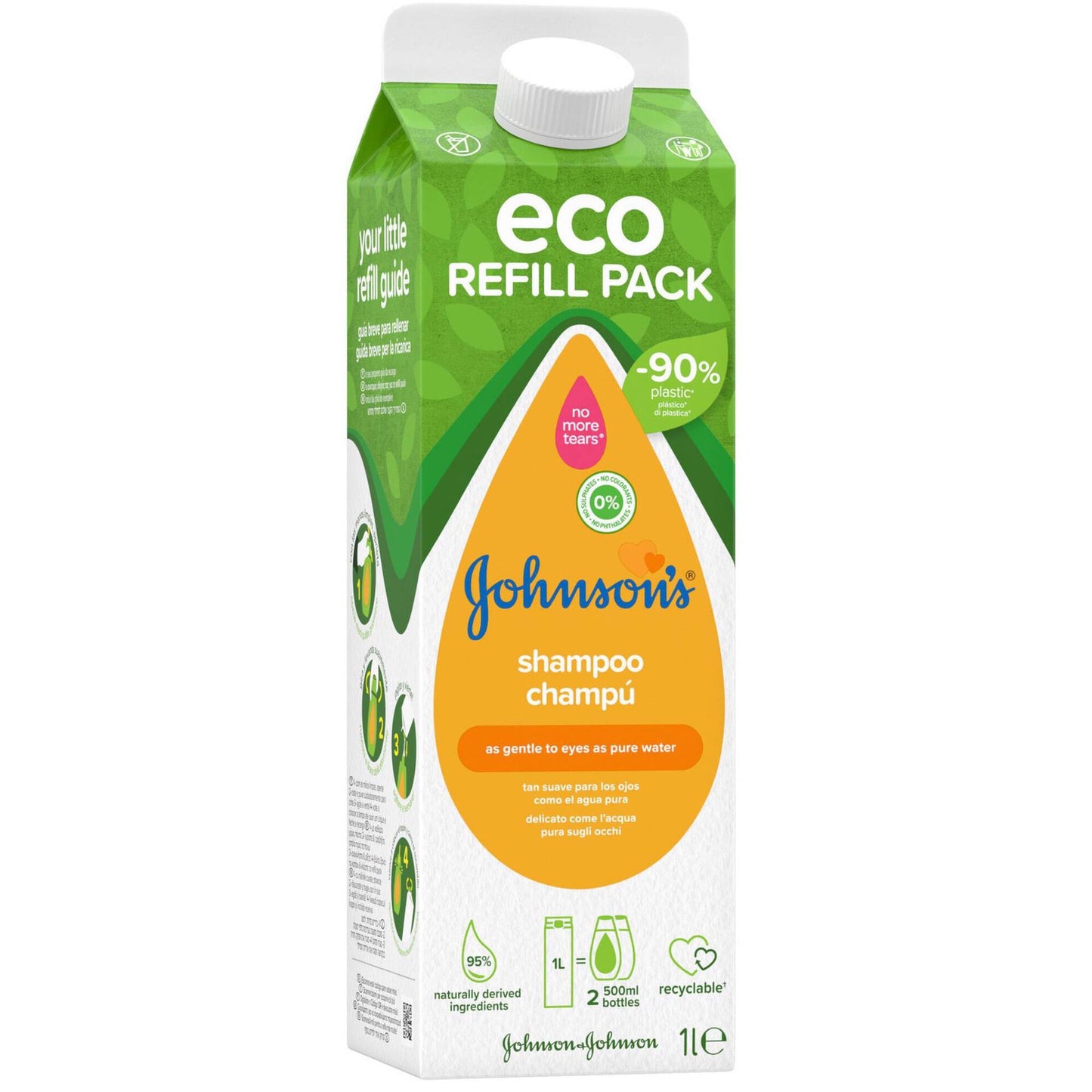 Öko-sanftes Nachfüllshampoo Johnson's Baby 1L