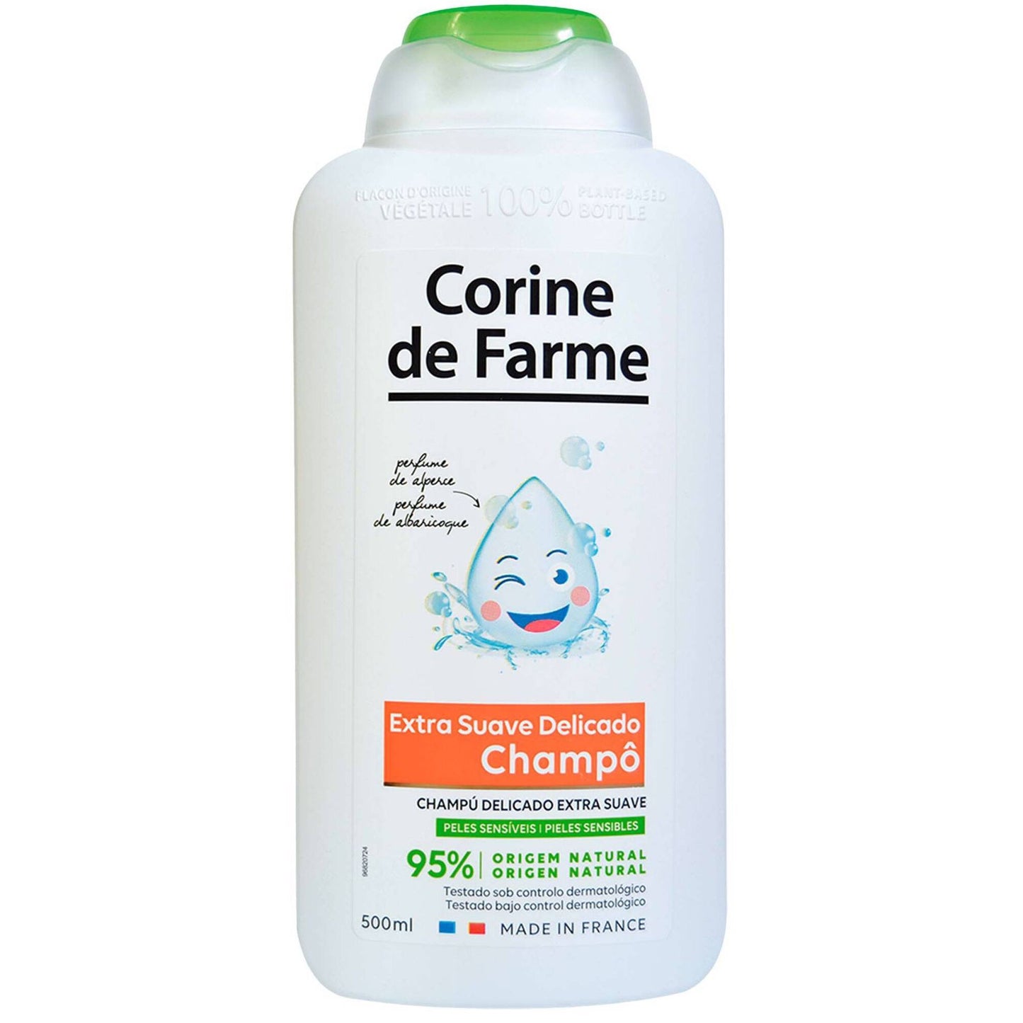 Zartes Aprikosenshampoo für Kinder Corine de Farme 500 ml