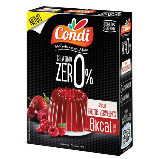 Zero% Red Fruit Gelatin Powder Condition emb. 26 grams