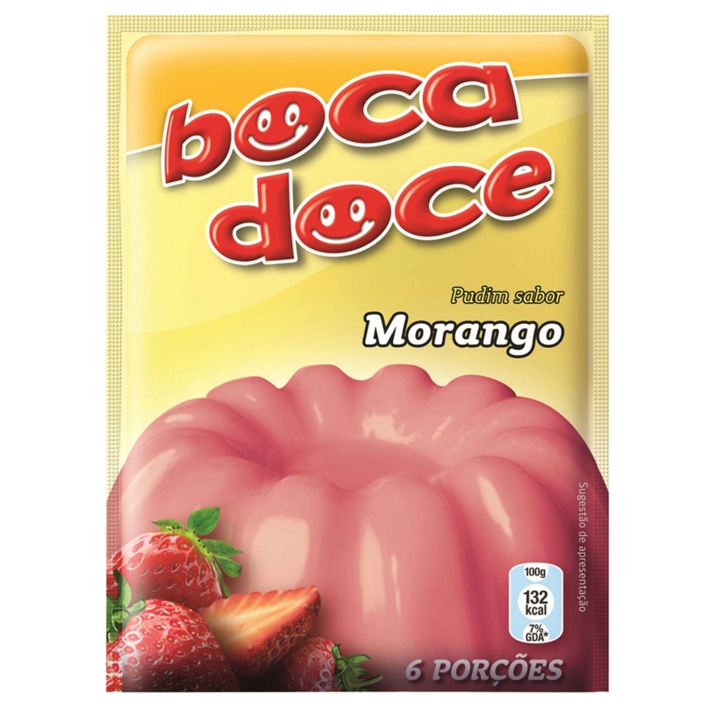 Strawberry Instant Pudding 22g Boca Doce