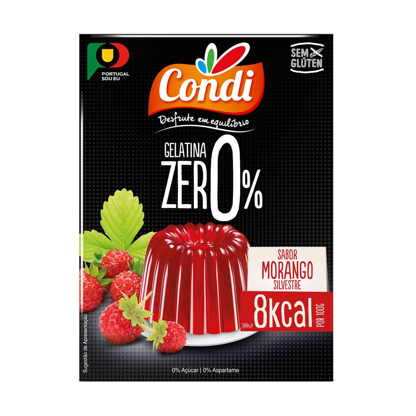 Strawberry Jelly Powdered Gelatin Condi 28g Zero Sugar