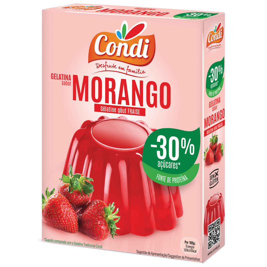 Strawberry Jelly Gelatin Powder -30% Sugar Condition 114 grams
