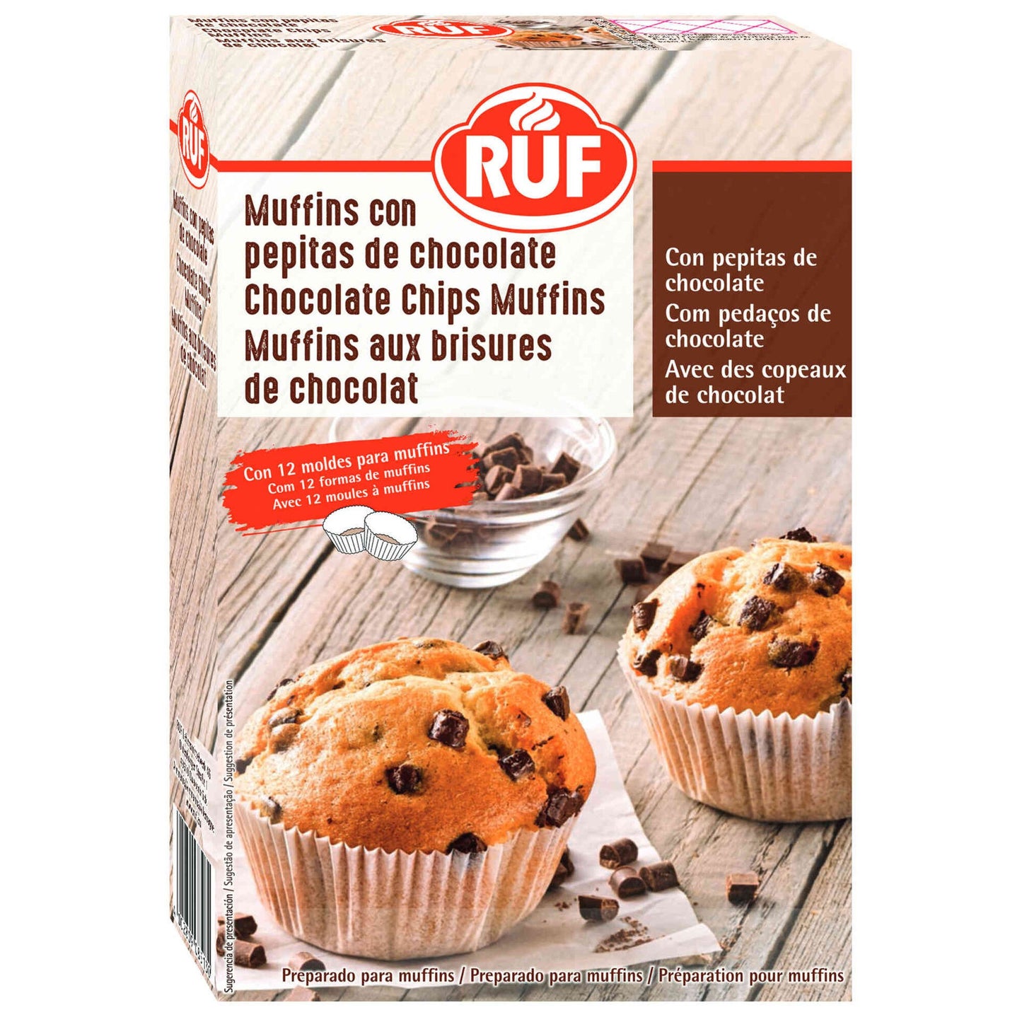 Chocolate Chips Muffins Mix 310g RUF – Fluffy Muffins with Rich Chocolate Bites