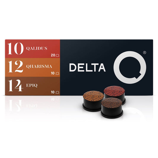 Coffee Capsules Package Int 14, 12, 10 Delta Q 40 Capsules
