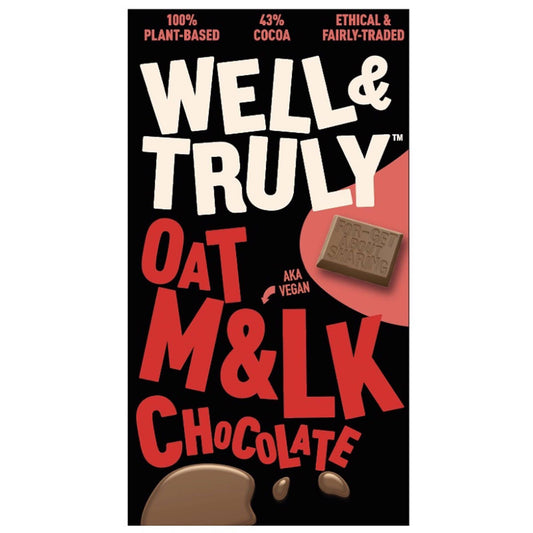Oat Milk Chocolate Tablet Well & Truly 90g