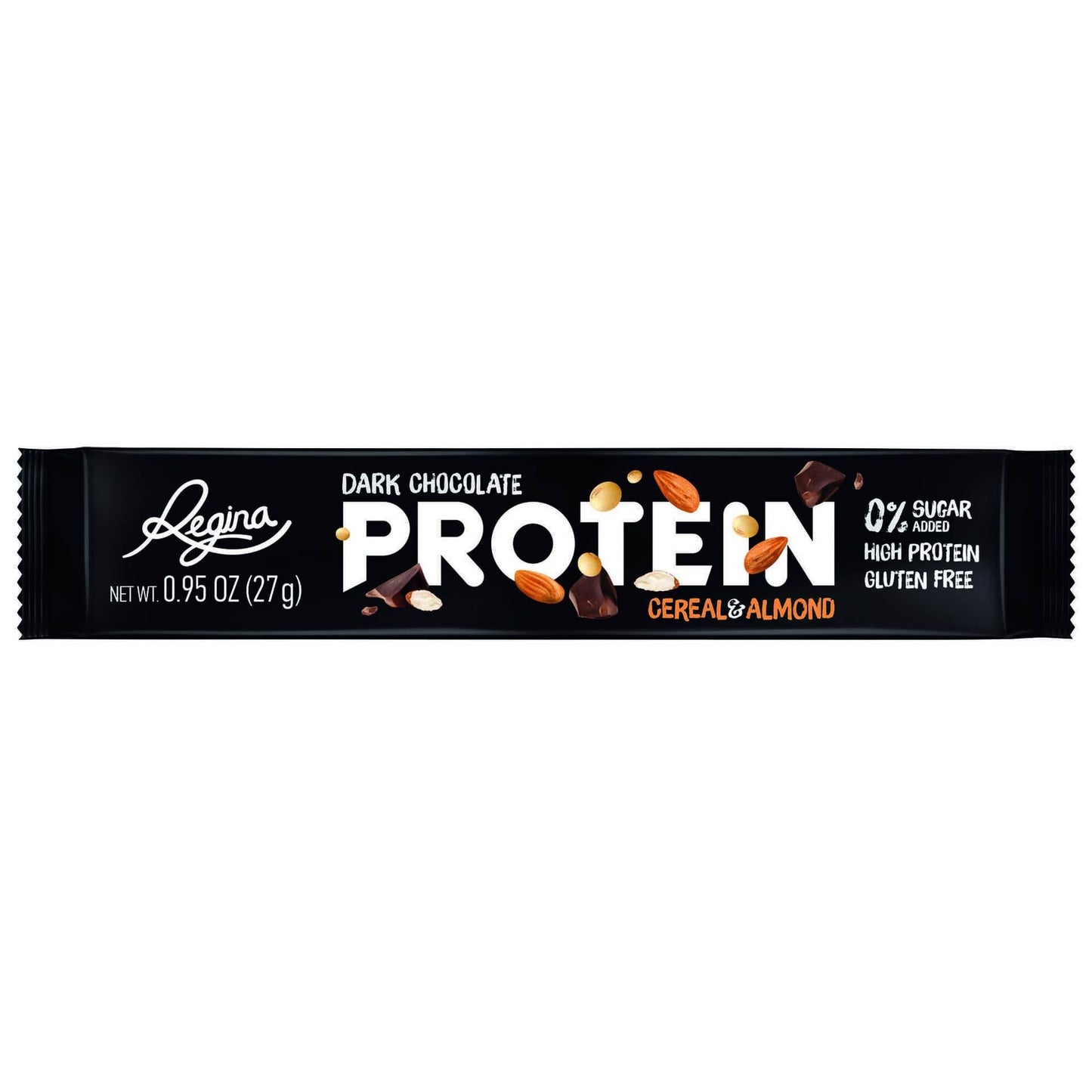 Regina – Regina Chocolate 51% Almond Protein Gluten-Free Cereals 27g | High Fibre Wholegrain Cereal – 27 G – Cereal and Protein Bars
