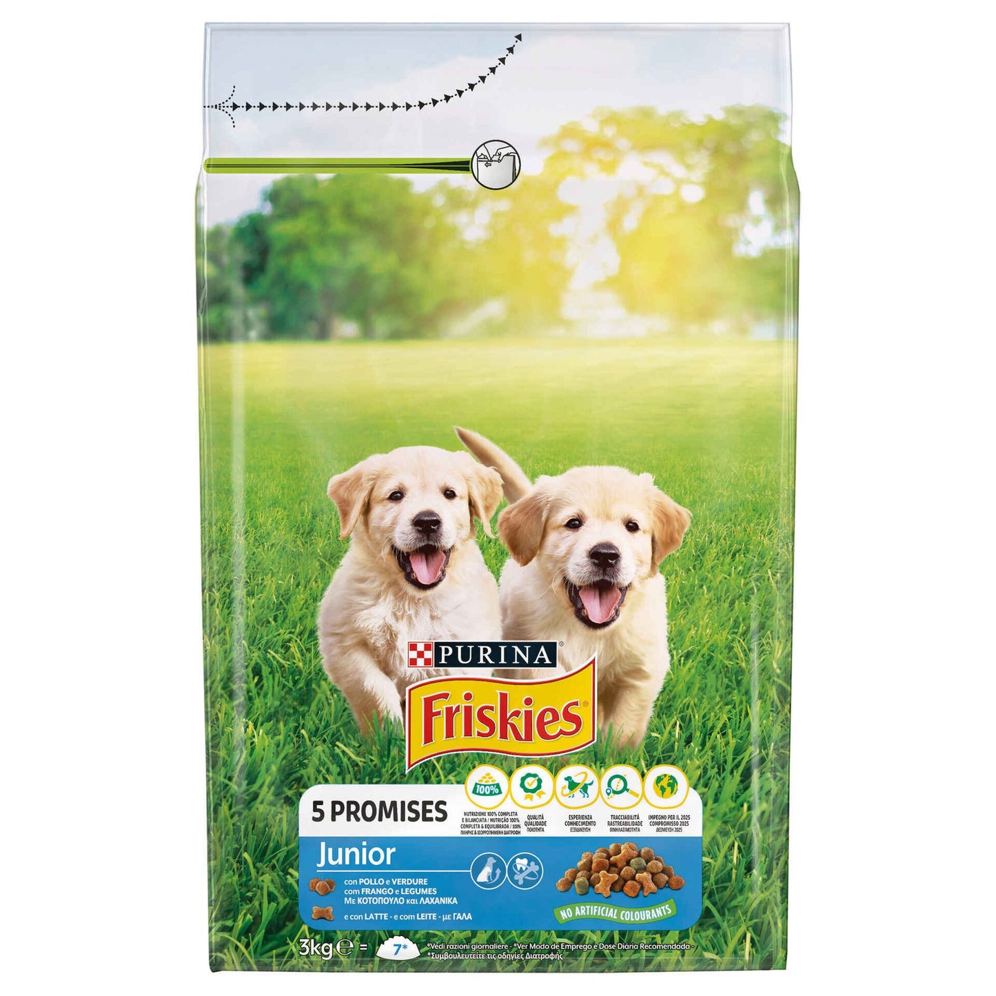 Junior Dog Food VitaFit Chicken and Milk Purina Friskies 3 kg