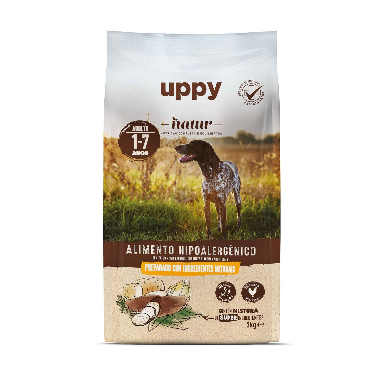 Pienso para Perros Adultos Pollo Uppy Natur 3 kg