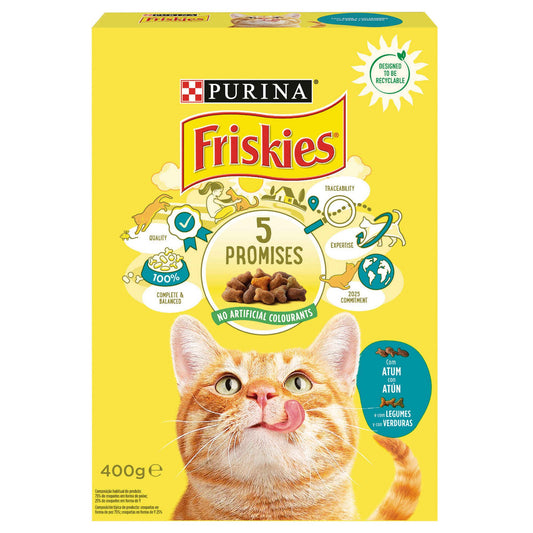 Adult Cat Food Tuna and Vegetables Purina Friskies 400 grams
