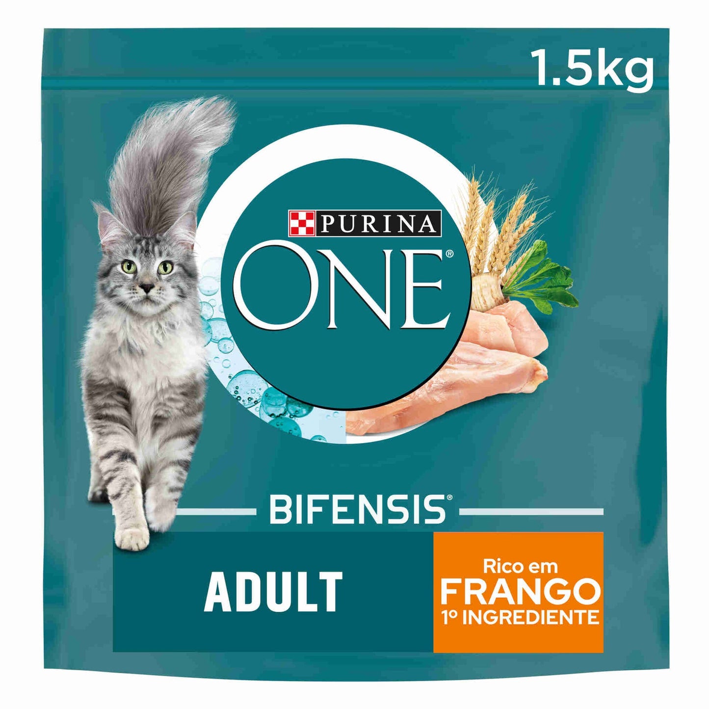Alimento para gatos adultos con pollo Purina One 1,5 kg