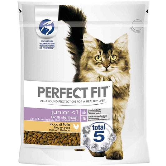Junior Cat Food Sterilized Chicken Perfect Fit 750 grams