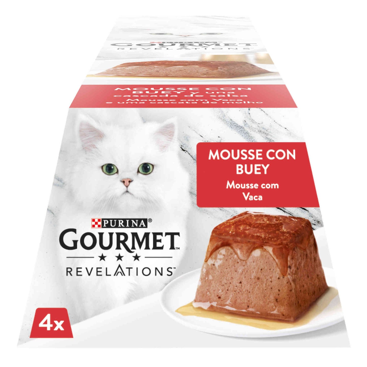 Mousse beef Terrine Purina Gourmet Revelations 4 x 57 g