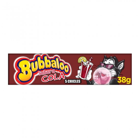 Bubbaloo Cola Bubble Gum cola flavoured liquid centre chewy candy Bubblegum Chewing and Gum Balls confectionery pack