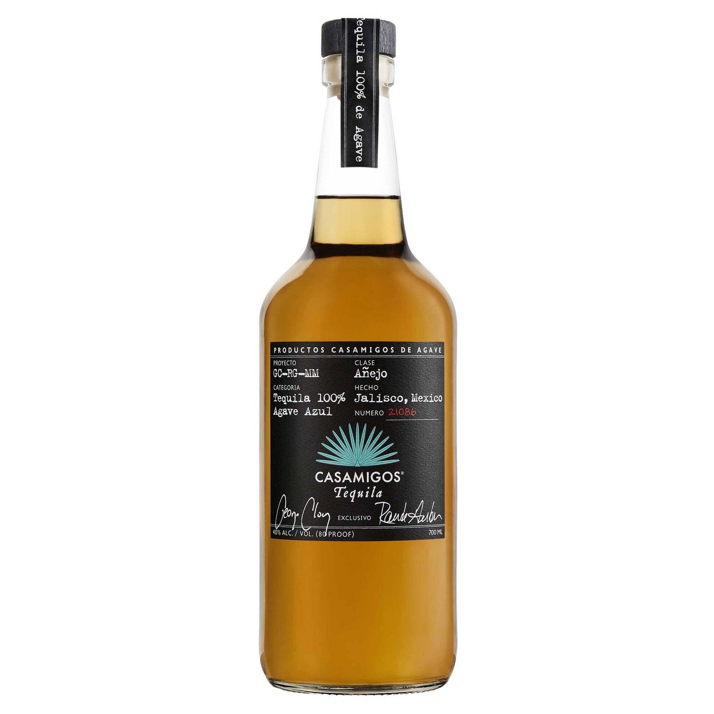 Casamigos Añejo Tequila 700ml 40% ABV premium oak-aged 100% Blue Weber agave tequila from Jalisco Mexico