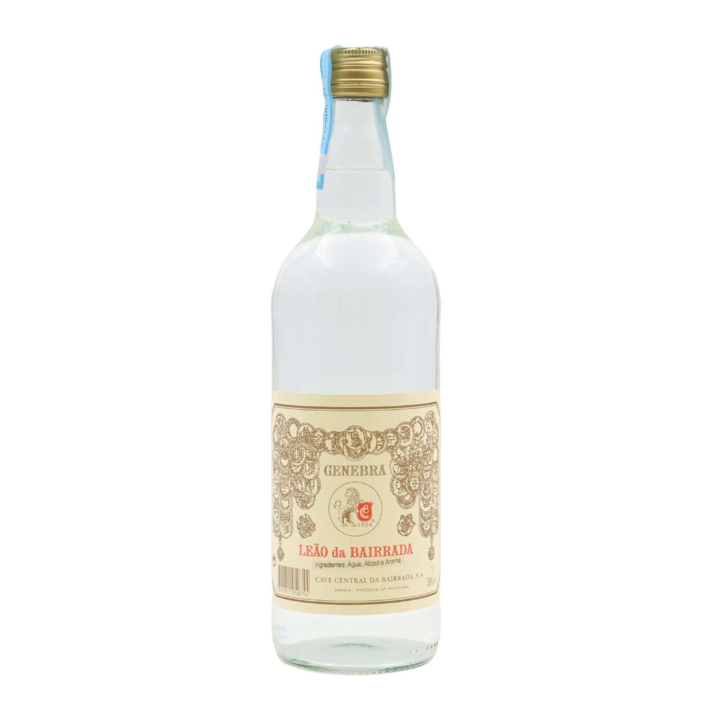 Central Cave of Bairrada Geneva Gin 1L 40 percent AVB premium botanical gin imported spirit bottle
