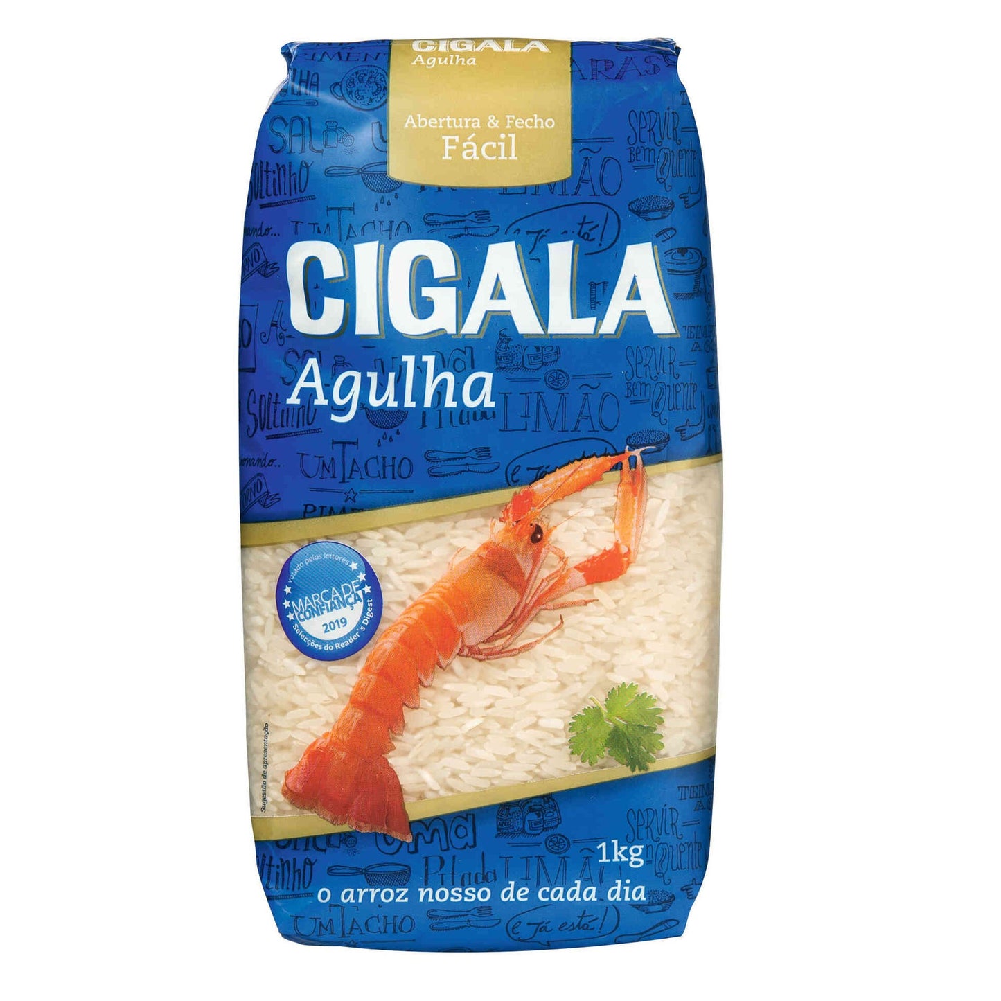 Cigala Agulha Rice 1kg premium portuguese long grain rice pantry essentials rice and grains traditional cooking