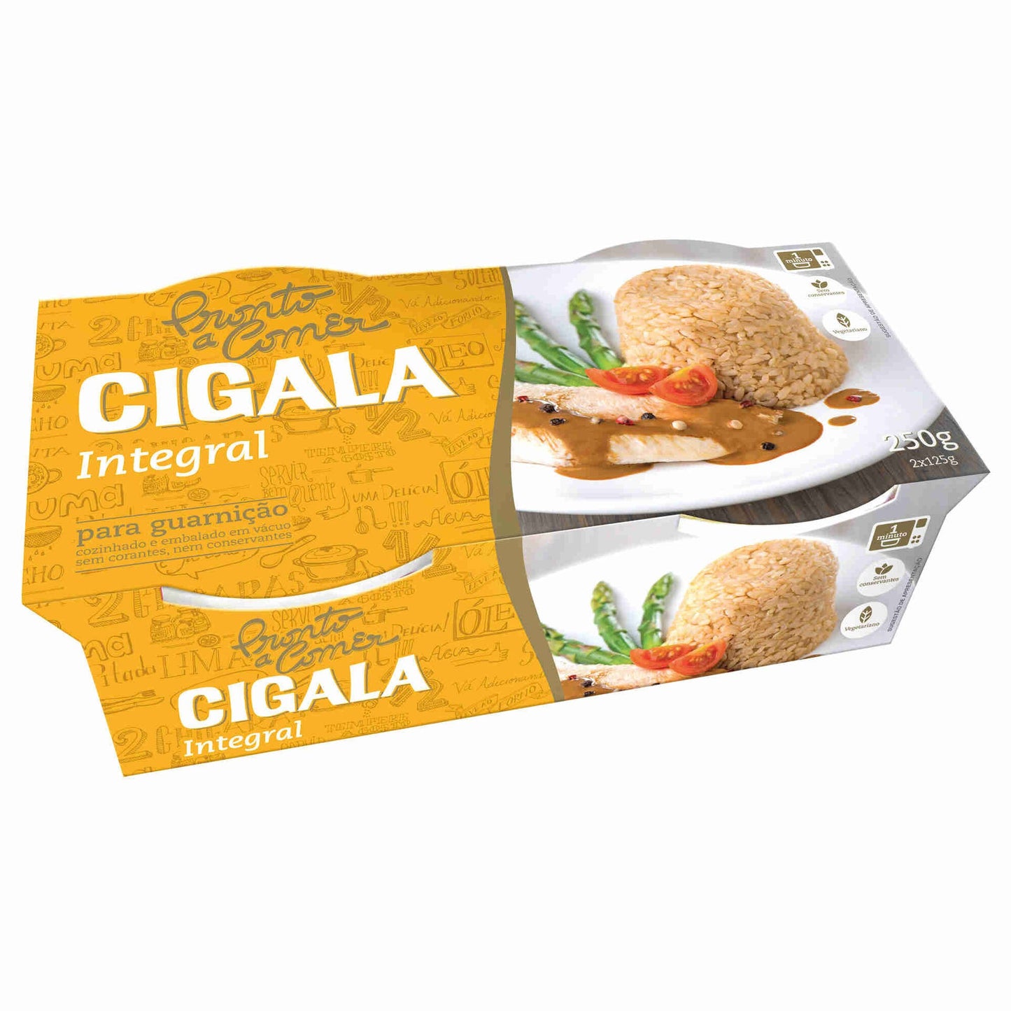 Cigala Ready to Eat Brown Rice 2x125g gluten free microwave brown rice healthy convenience foods pantry essentials wholegrain rice