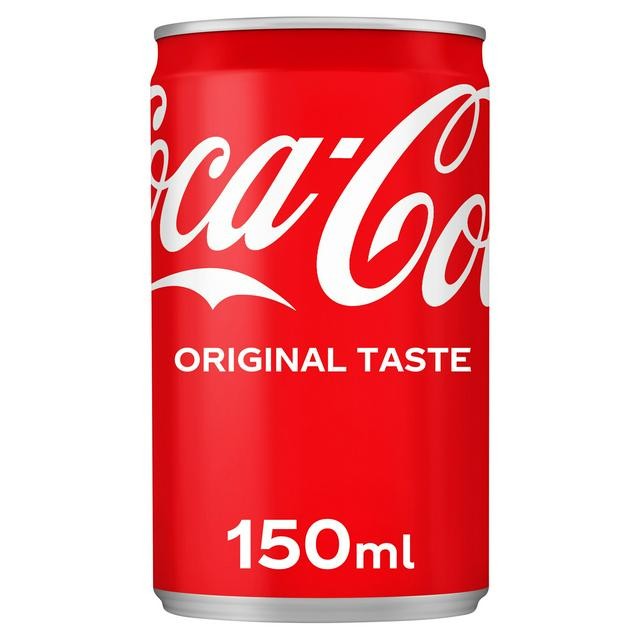 Coca-Cola Original 150ml mini can cola soft drink mixer small portion fizzy beverage Soft Drinks and Juice