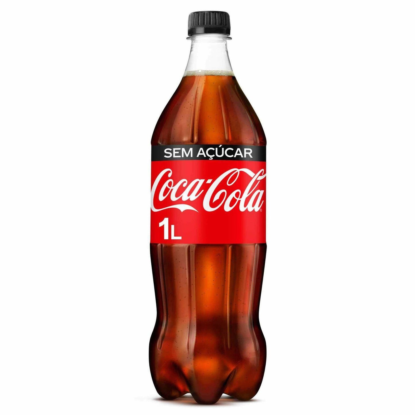 Coca Cola Zero Carbonated Soft Drink 1L sugar free fizzy cola bottle