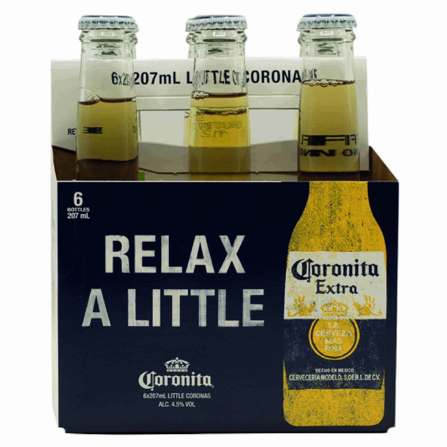 Corona Coronita Beer 6 pack 210ml 4.5 percent ABV Mexican lager small glass bottles Beer Craft and Premium